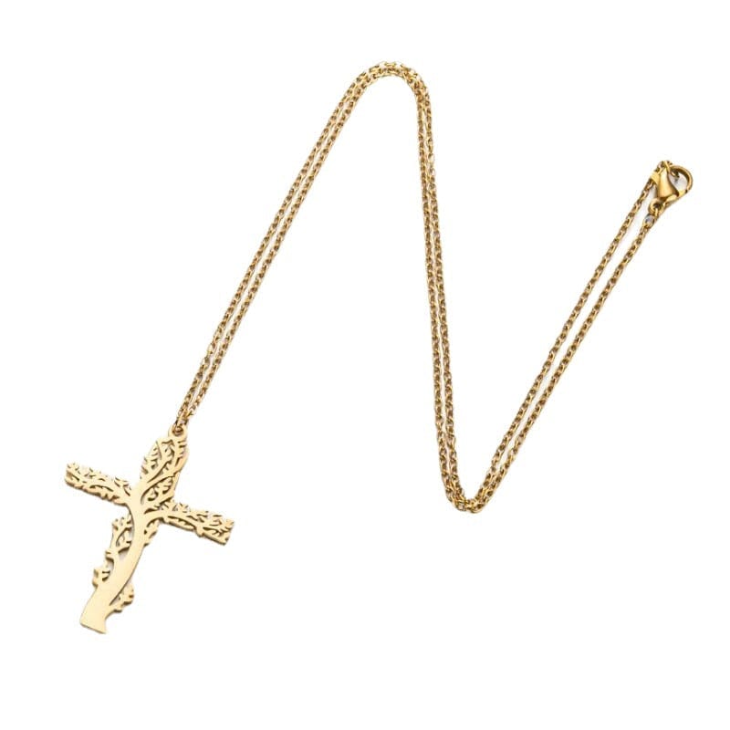 Premium Tree Of Life Necklace Ladies Cross Clavicle Chain Jewelry - Ring/Necklace Set from Empire of LaTz - Only £7.79! Explore at Empire of LaTz