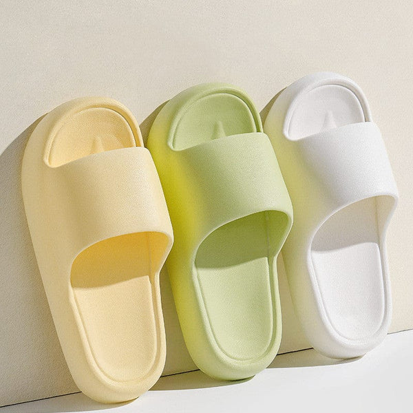 Empire of LaTz Slippers Solid Thick-soled Home Slippers Summer Non-slip Floor Bathroom Slipper For Women Men's House Shoes
