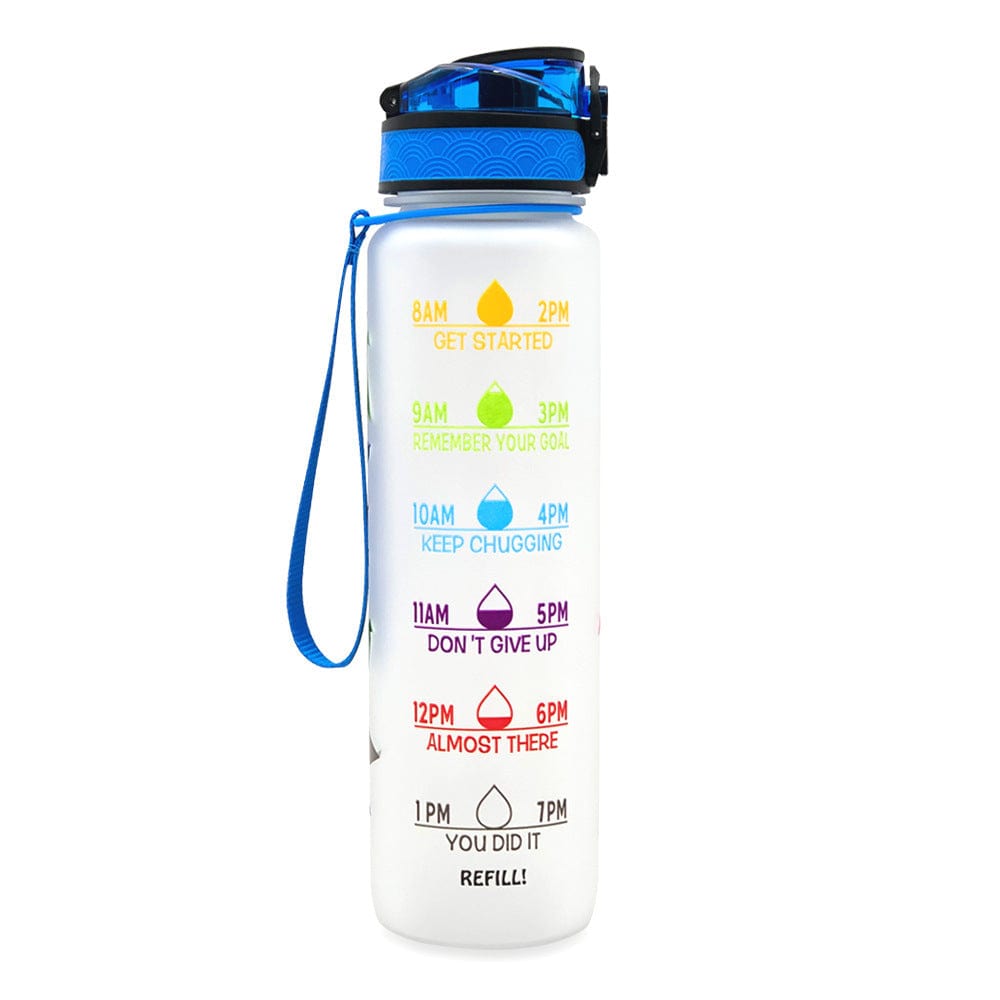 Empire of LaTz Slushy Cup Colorful / 1L 1L Tritan Water Bottle With Time Marker Bounce Cover Motivational Water Bottle Cycling Leakproof Cup For Sports Fitness Bottles