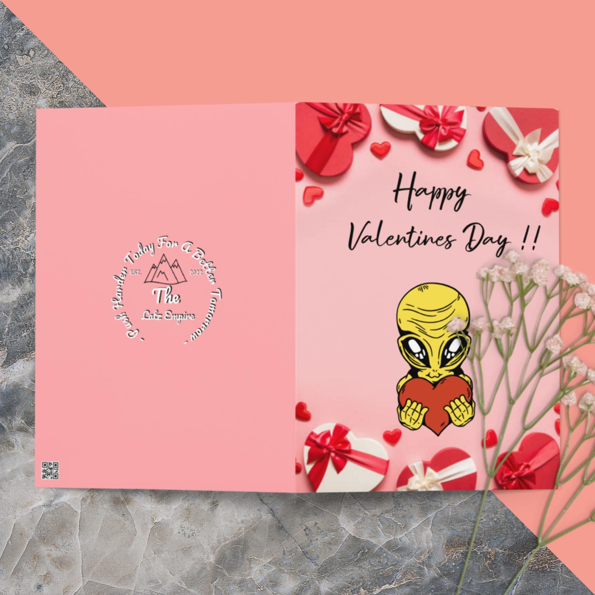 Premium Valentines Card - Valentine's Card For Partner - Valentine's Day Card - Valentine's Card For Him Or Her - Alien Heart -  from Empire of LaTz - Only £5.85! Explore at Empire of LaTz