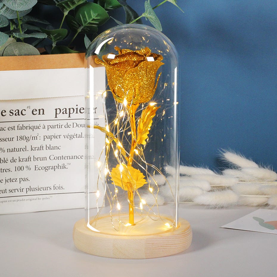 Premium Valentines Day Gift  For Girlfriend Eternal Rose Flowers LED Light In Glass Cover Day Wedding Decoration Favors Mother Day Female Gift  Gift - Valentines day gift from Empire of LaTz - Only £26.35! Explore at Empire of LaTz