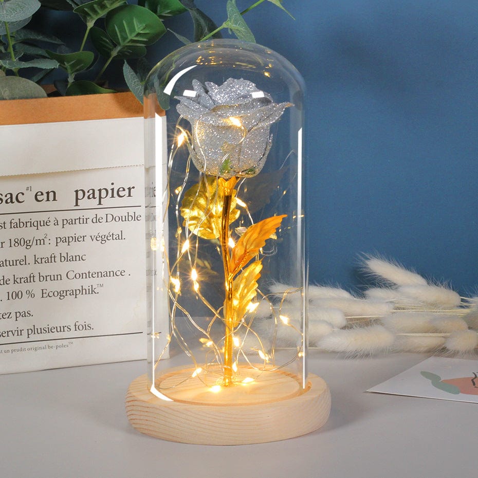 Premium Valentines Day Gift  For Girlfriend Eternal Rose Flowers LED Light In Glass Cover Day Wedding Decoration Favors Mother Day Female Gift  Gift - Valentines day gift from Empire of LaTz - Only £26.35! Explore at Empire of LaTz