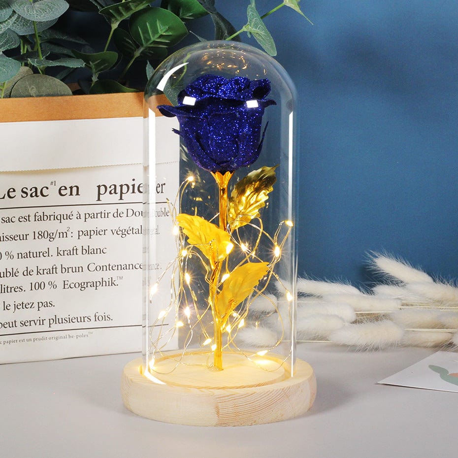 Premium Valentines Day Gift  For Girlfriend Eternal Rose Flowers LED Light In Glass Cover Day Wedding Decoration Favors Mother Day Female Gift  Gift - Valentines day gift from Empire of LaTz - Only £26.35! Explore at Empire of LaTz