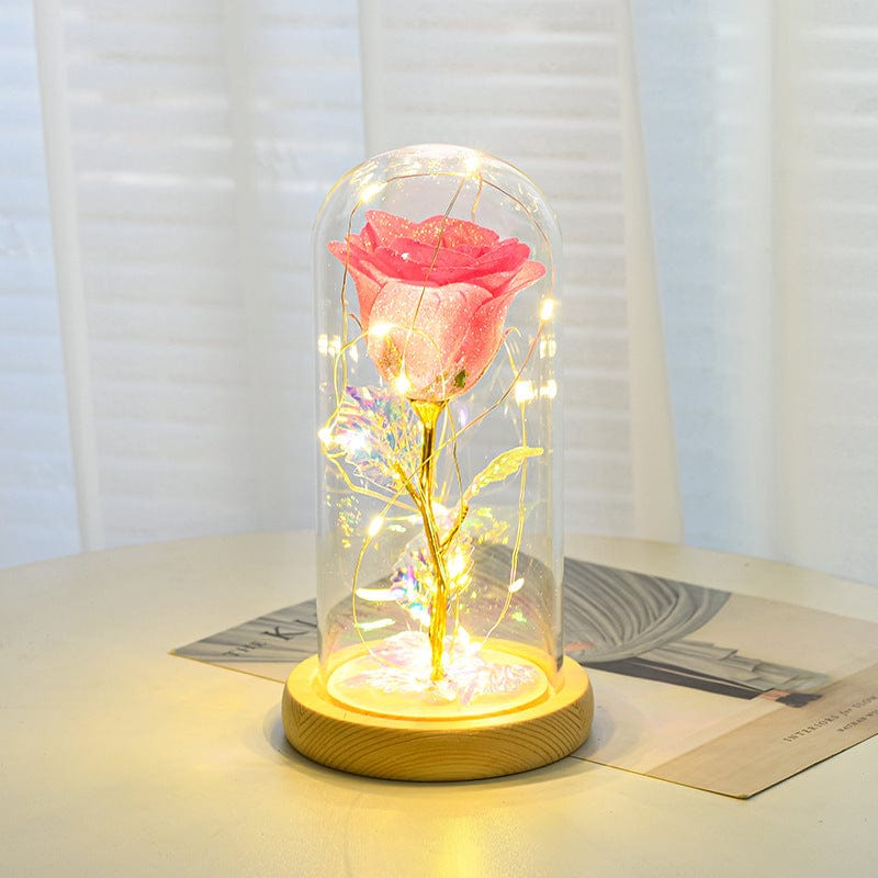Premium Valentines Day Gift  For Girlfriend Eternal Rose Flowers LED Light In Glass Cover Day Wedding Decoration Favors Mother Day Female Gift  Gift - Valentines day gift from Empire of LaTz - Only £26.35! Explore at Empire of LaTz