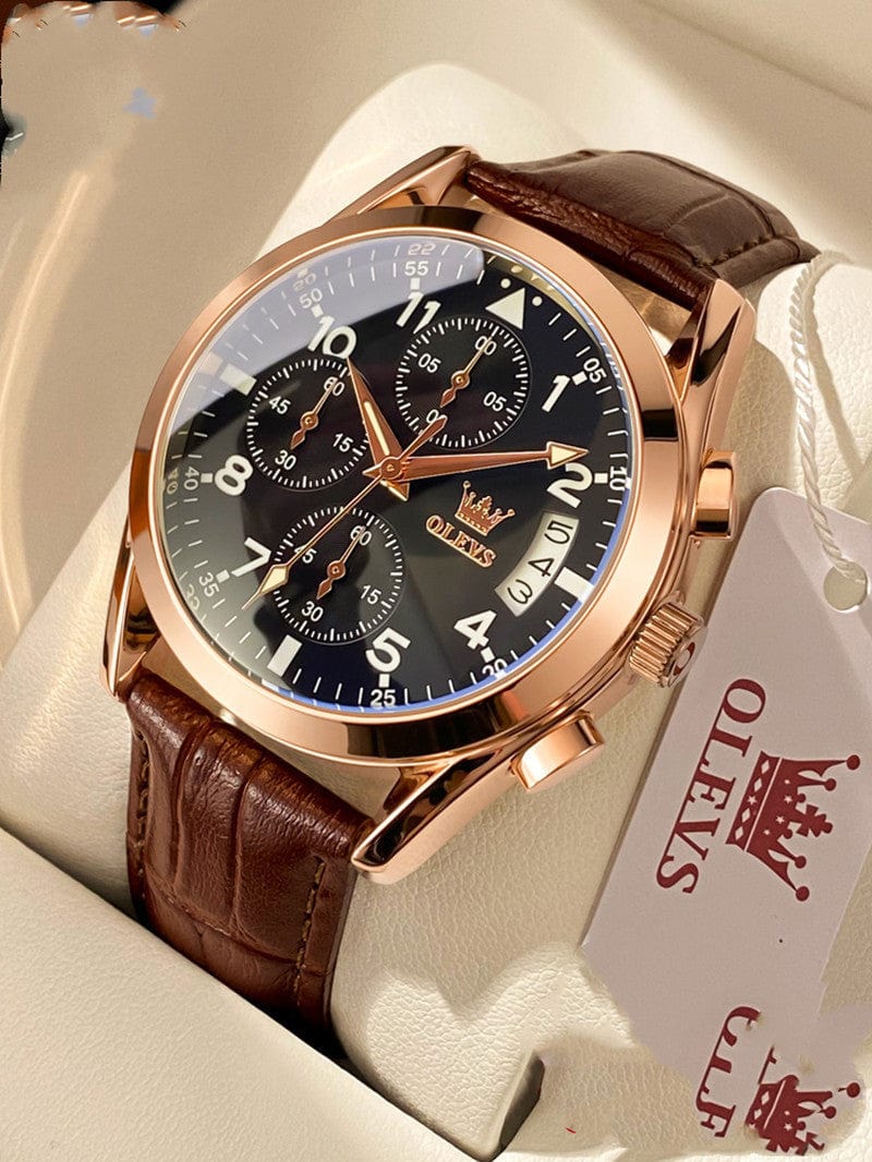 Premium OLEVS Luxury Mens Watches Waterproof Luminous Quartz - Watch from Empire of LaTz - Only £95! Explore at Empire of LaTz