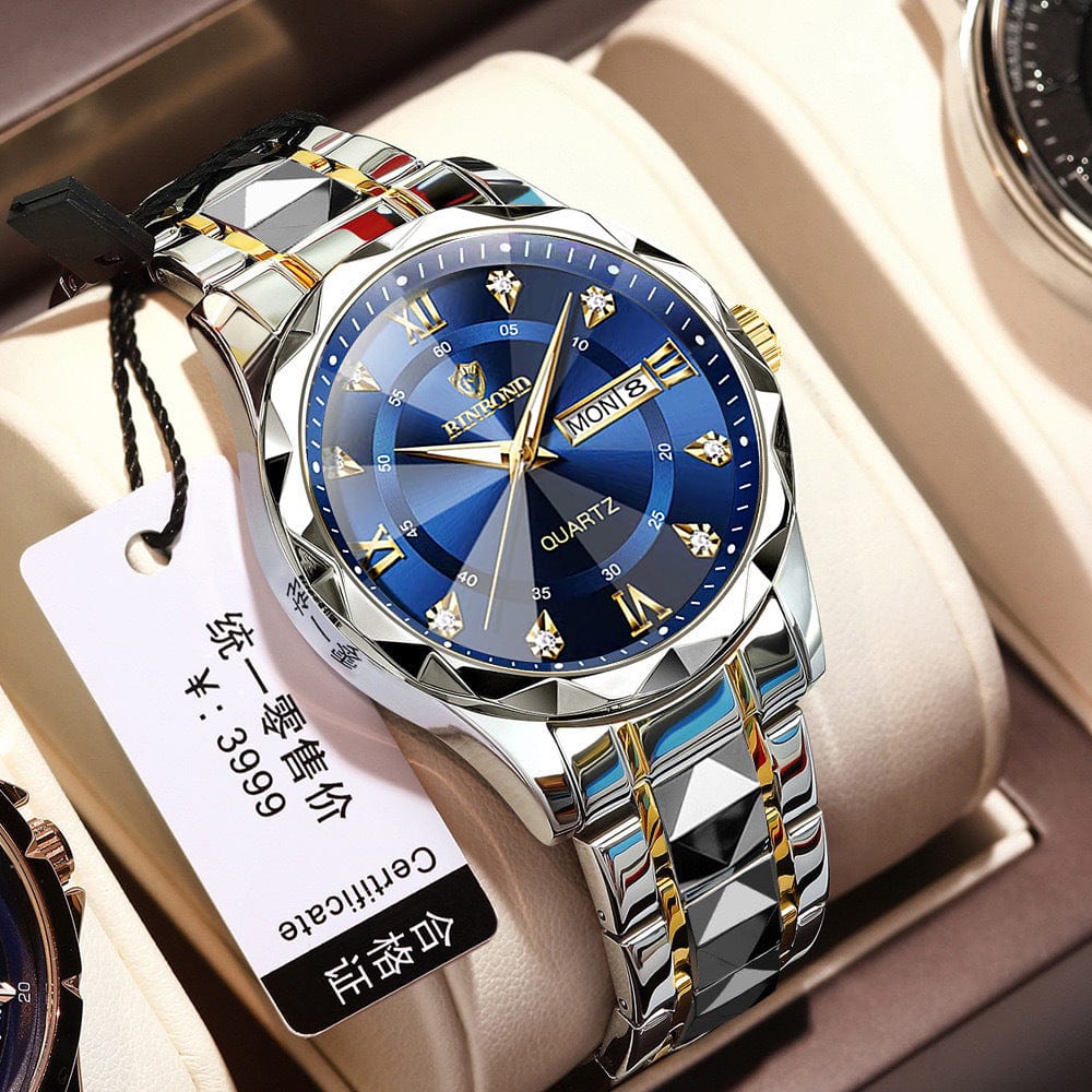Premium Waterproof Luminous Dual Calendar Watch Men's - Watch from Empire of LaTz - Only £39.99! Explore at Empire of LaTz