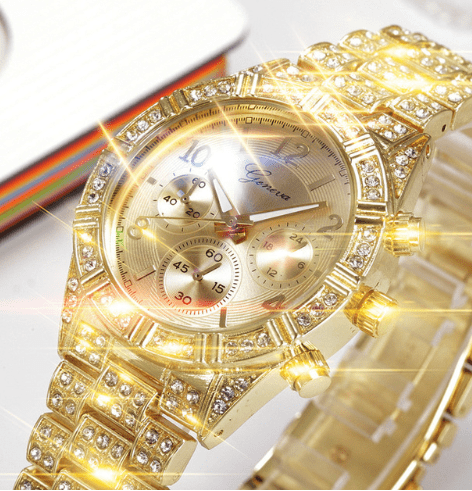 Premium Women Crystal Quartz Analog Wrist Watch Fashion Stainless Steel Geneva Luxury Reloj Hombre Montre Femme Sport Watches - Watch from Empire of LaTz - Only £19.99! Explore at Empire of LaTz