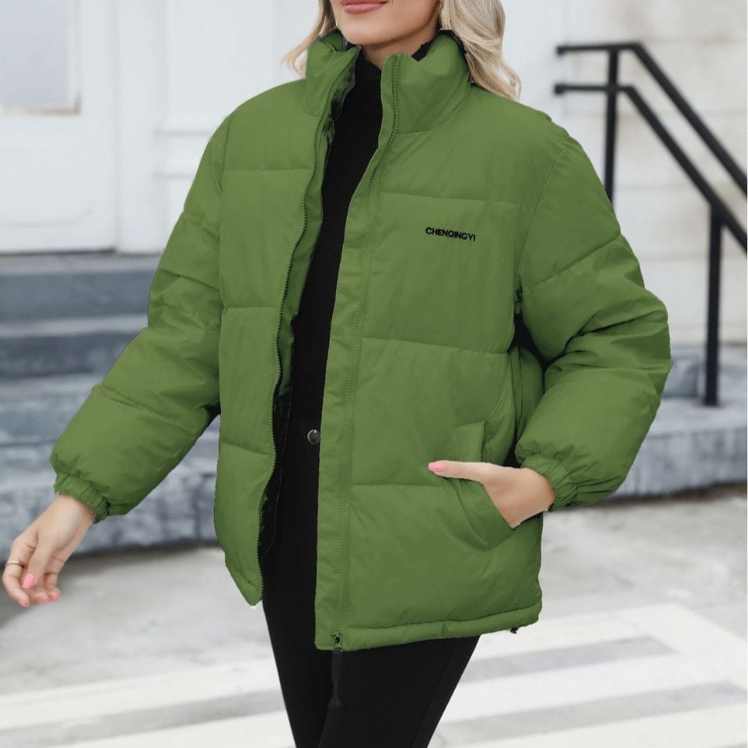 Premium Winter Coat Women Casual Windproof Down Cotton Coat Warm Thickened Jacket Solid Outwear All-match Loose Tops Clothing - Winter Coat from Empire of LaTz - Only £42! Explore at Empire of LaTz