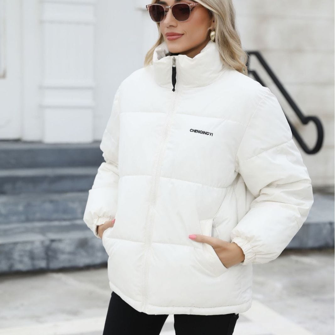 Premium Winter Coat Women Casual Windproof Down Cotton Coat Warm Thickened Jacket Solid Outwear All-match Loose Tops Clothing - Winter Coat from Empire of LaTz - Only £42! Explore at Empire of LaTz