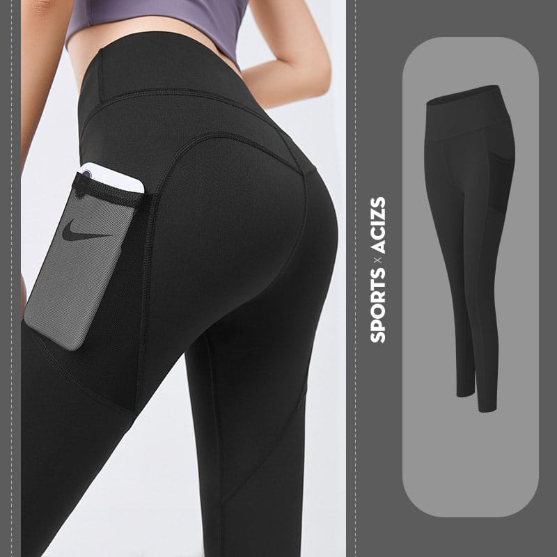 Empire of LaTz Women's Sportswear Black / 2XL Yoga Pants Women With Pocket Leggings Sport Girl Gym Leggings Women Tummy Control Jogging Tights Female Fitness Pants