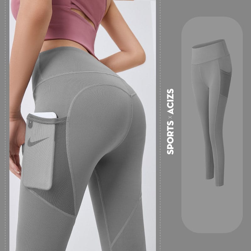 Empire of LaTz Women's Sportswear Sea Rock Grey / 2XL Yoga Pants Women With Pocket Leggings Sport Girl Gym Leggings Women Tummy Control Jogging Tights Female Fitness Pants