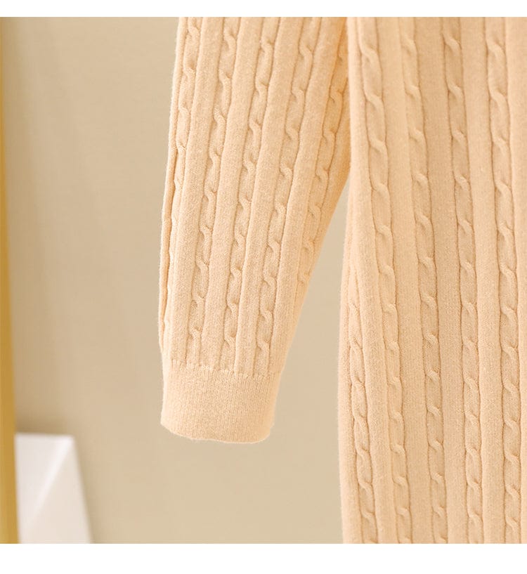 Premium Mid-length loose straight round neck twist knit dress - Womens Clothing from Empire of LaTz - Only £29.99! Explore at Empire of LaTz