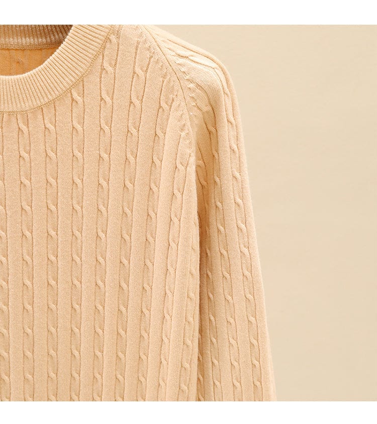 Premium Mid-length loose straight round neck twist knit dress - Womens Clothing from Empire of LaTz - Only £29.99! Explore at Empire of LaTz