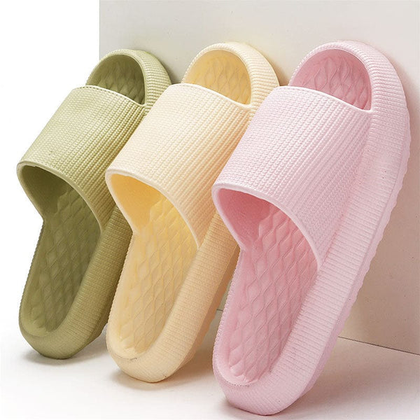 Premium Summer EVA Slippers Solid Color Rhombus Stripe Anti-slip Slippers New Women's Home Shoes - Womens Clothing from Empire of LaTz - Only £11.75! Explore at Empire of LaTz