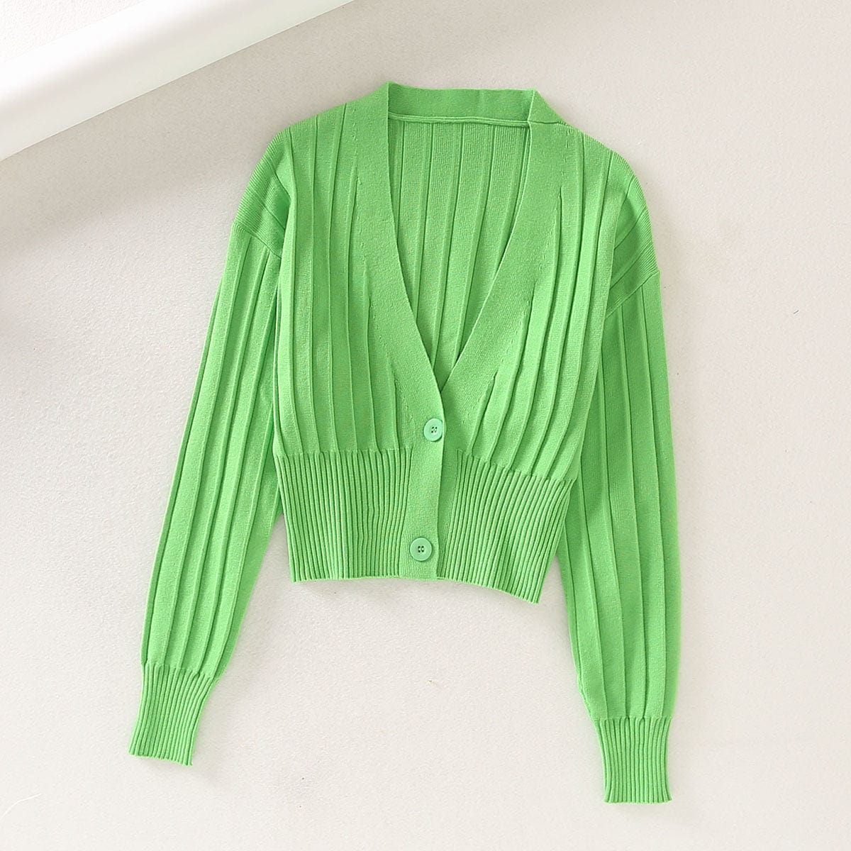 Premium V-neck women's knitted cardigan - womens jumpers from Empire of LaTz - Only £29.99! Explore at Empire of LaTz