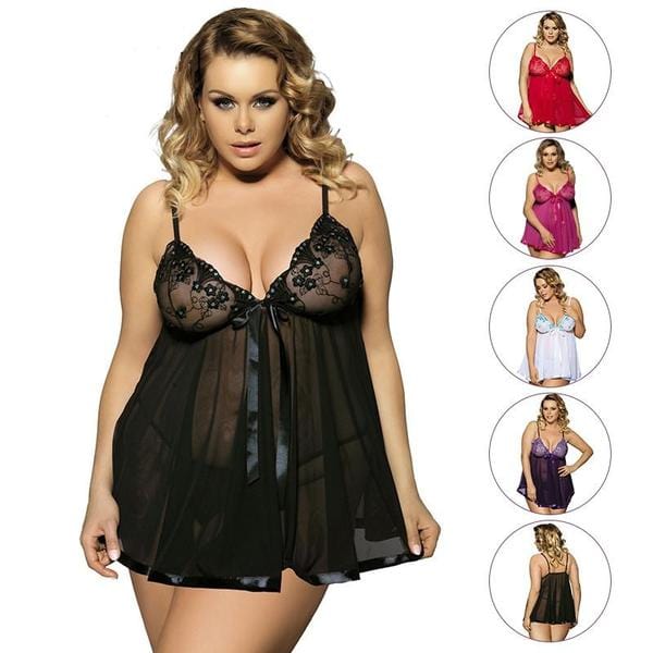 Premium Women Sexy Lingerie Big Code 6XL  Sleepwear Sleepdress - womens lingerie from Empire of LaTz - Only £15.87! Explore at Empire of LaTz