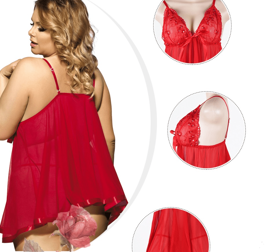 Premium Women Sexy Lingerie Big Code 6XL  Sleepwear Sleepdress - womens lingerie from Empire of LaTz - Only £15.87! Explore at Empire of LaTz