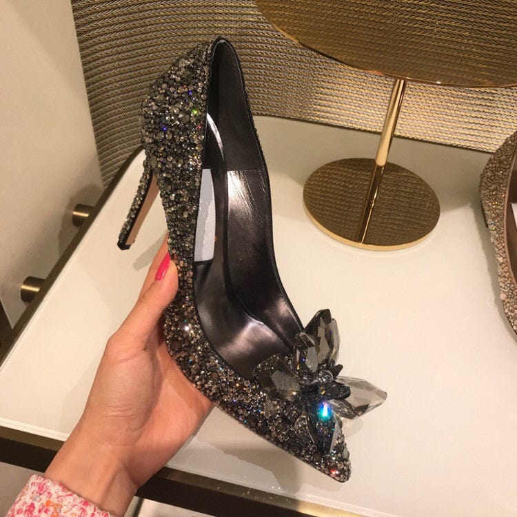 Premium Women's Fashion Casual Pointed Toe Rhinestone High Heels - Womens Shoes & Boots from Empire of LaTz - Only £76.86! Explore at Empire of LaTz