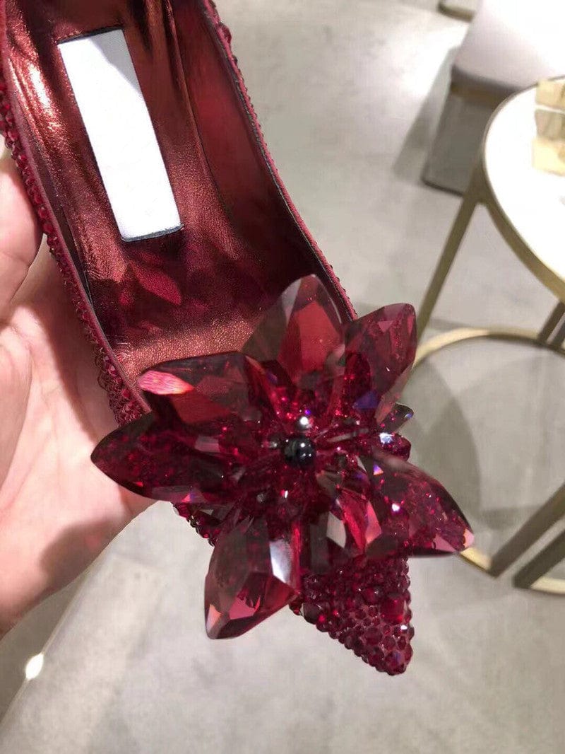 Premium Women's Fashion Casual Pointed Toe Rhinestone High Heels - Womens Shoes & Boots from Empire of LaTz - Only £76.86! Explore at Empire of LaTz
